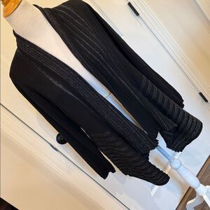 Chic Black and Silver Turtleneck Sweater